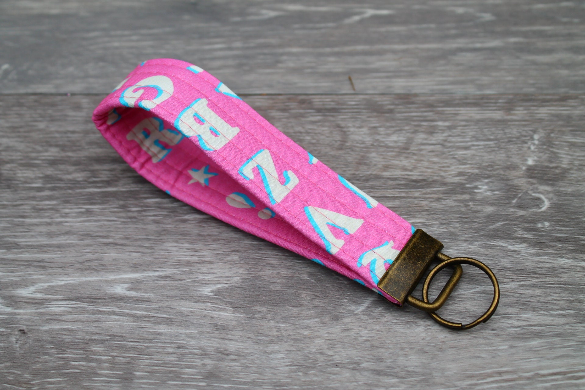 Off white pink keychain sale