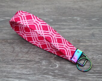 Pink Ribbons Key Fob | Key Chain | Wrist Strap