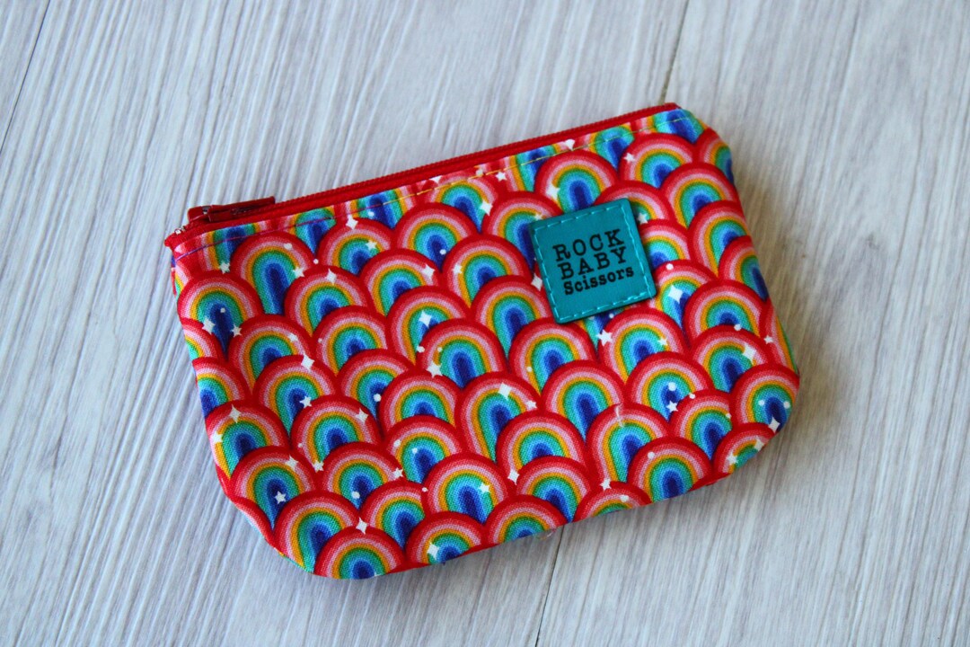 Rainbows Coin Purse With Waterproof Lining | Zipper Pouch | Change ...