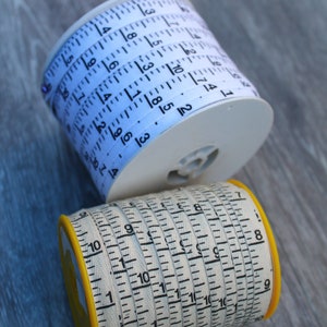 7/16 9 mm Twill Tape BY THE YARD Vertical Measuring Tape 100% cotton image 3