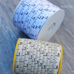 7/16 9 mm Twill Tape BY THE YARD Vertical Measuring Tape 100% cotton image 2