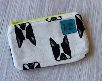 Sarah Golden Dogs Coin Purse with waterproof lining | zipper pouch | change purse