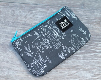 Graveyard Coin Purse| zipper pouch | change purse | Halloween