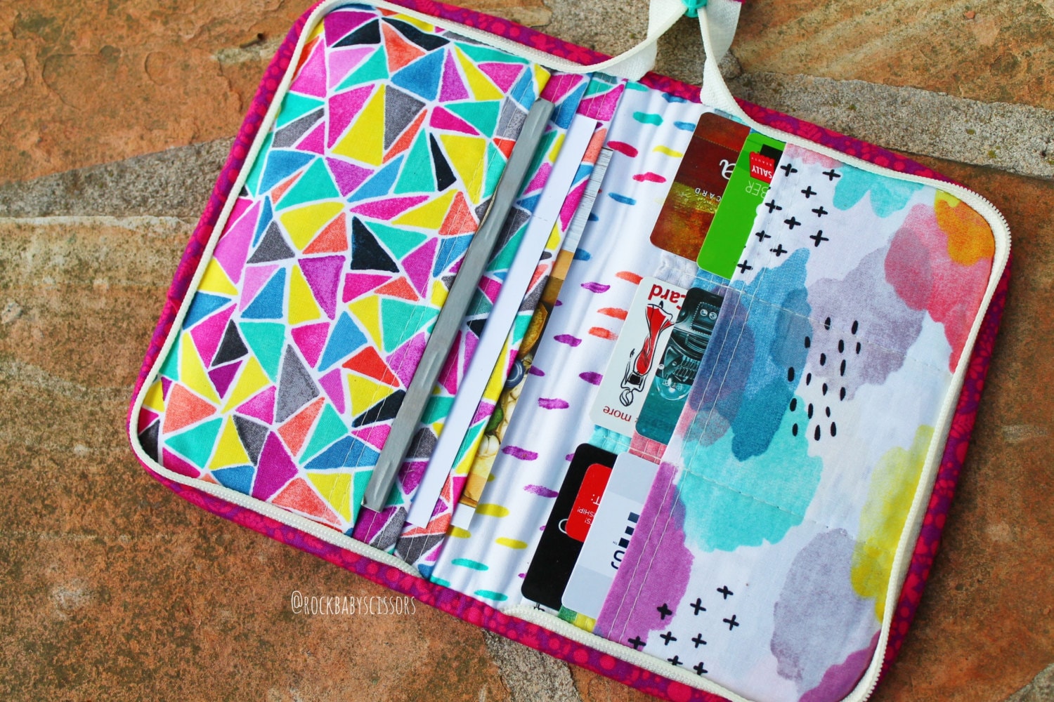 Design Your Own Zip Organizer Zip Around Wallet Etsy