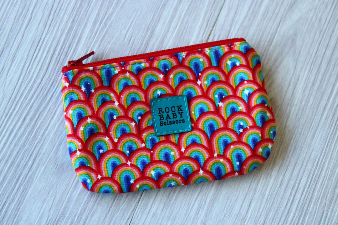Rainbows Coin Purse With Waterproof Lining | Zipper Pouch | Change ...