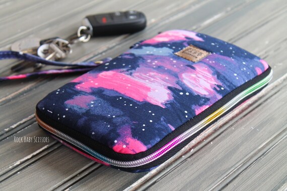 Pink and Blue Galaxy Day Trip Cell Phone Wallet Etsy