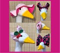 Sewing Patterns Headwear for 23" Porch Goose Set of 5 Digital Downloads