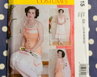 Undergarments McCall's 7915 Sewing Pattern Chemise and Corset Sizes 14 to 22