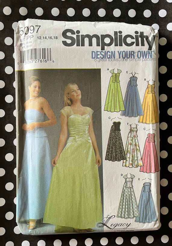 simplicity formal dress patterns Simplicity 1191: 1950s Cute Misses Party Dress Vintage Sewing Pattern –  Vintage4me2 main image 0
