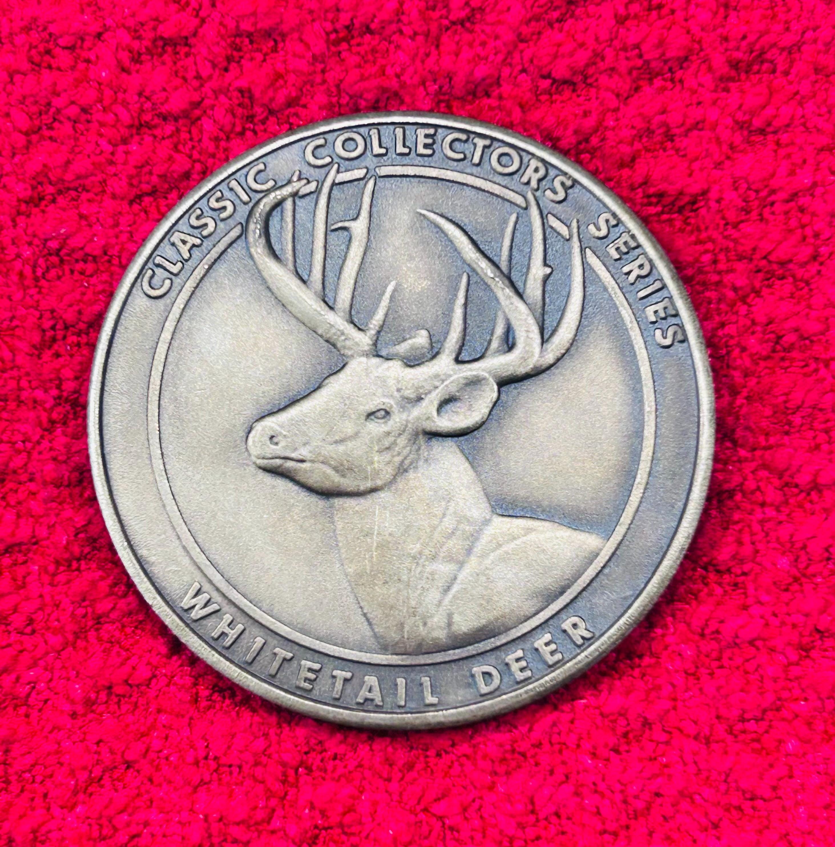Vintage 1953 Field & Stream Whitetail Deer Bronze Medallion