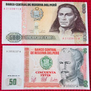 Peru Banknotes - Etsy