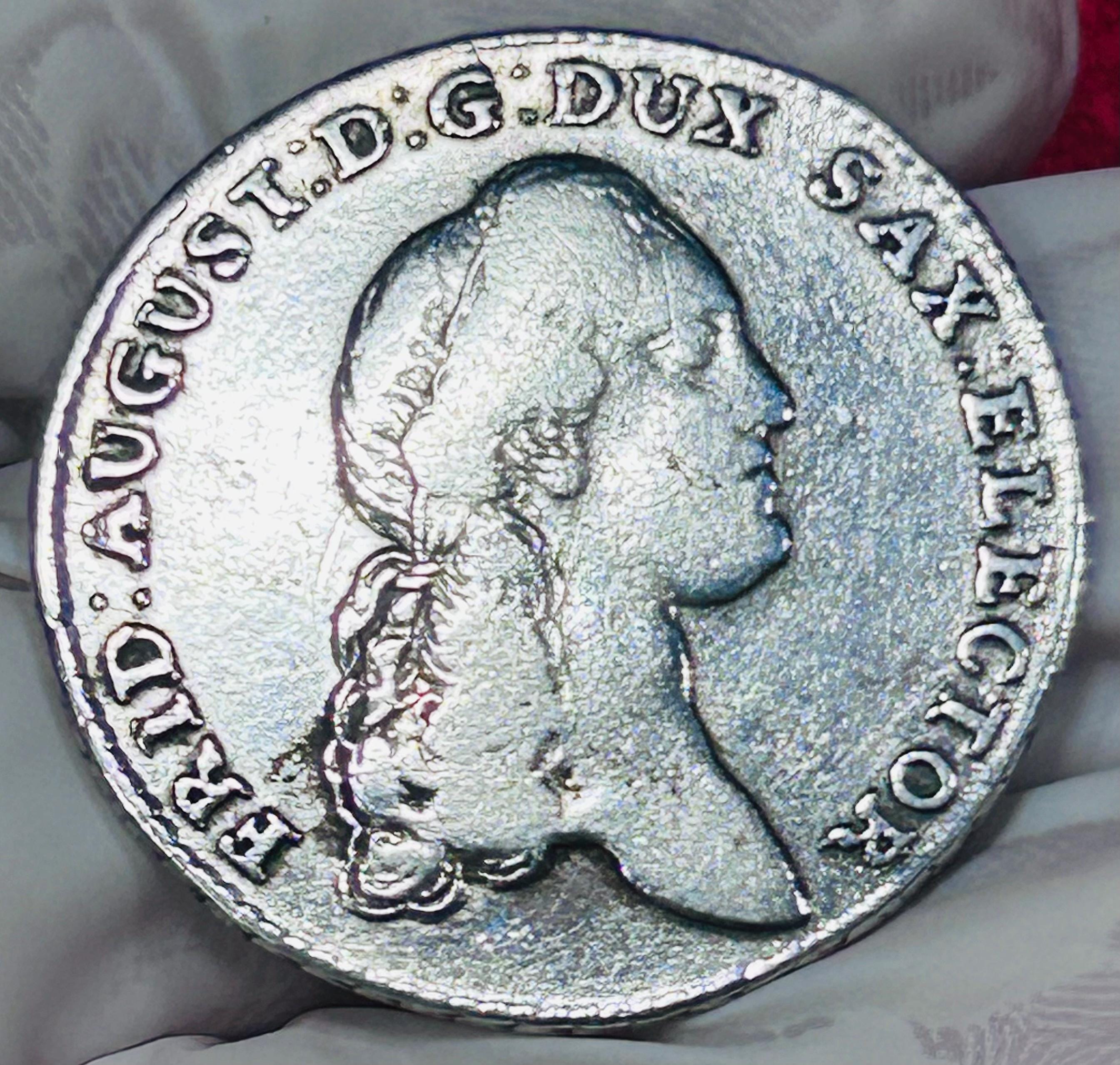 1787 German States Saxony 1/3 Thaler – Frederick Augustus III