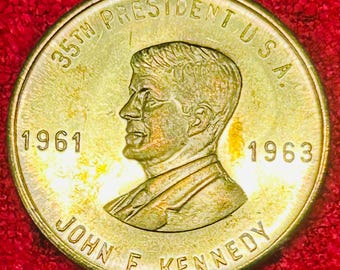1961-1963 John F Kennedy JFK Medal, 35th President USA