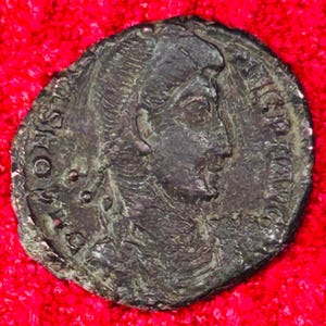 350-255 AD Roman Empire Nummus Bronze Coin – Ancient Currency from the Reign of Emperor Constantius II