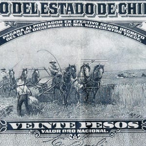 1913 Mexiko (Chihuahua) 20 Pesos Banknote Serie A – Mexikanische Revolution Ära – Seltenes altes mexikanisches Papiergeld für Sammler - N#350432, P#S134