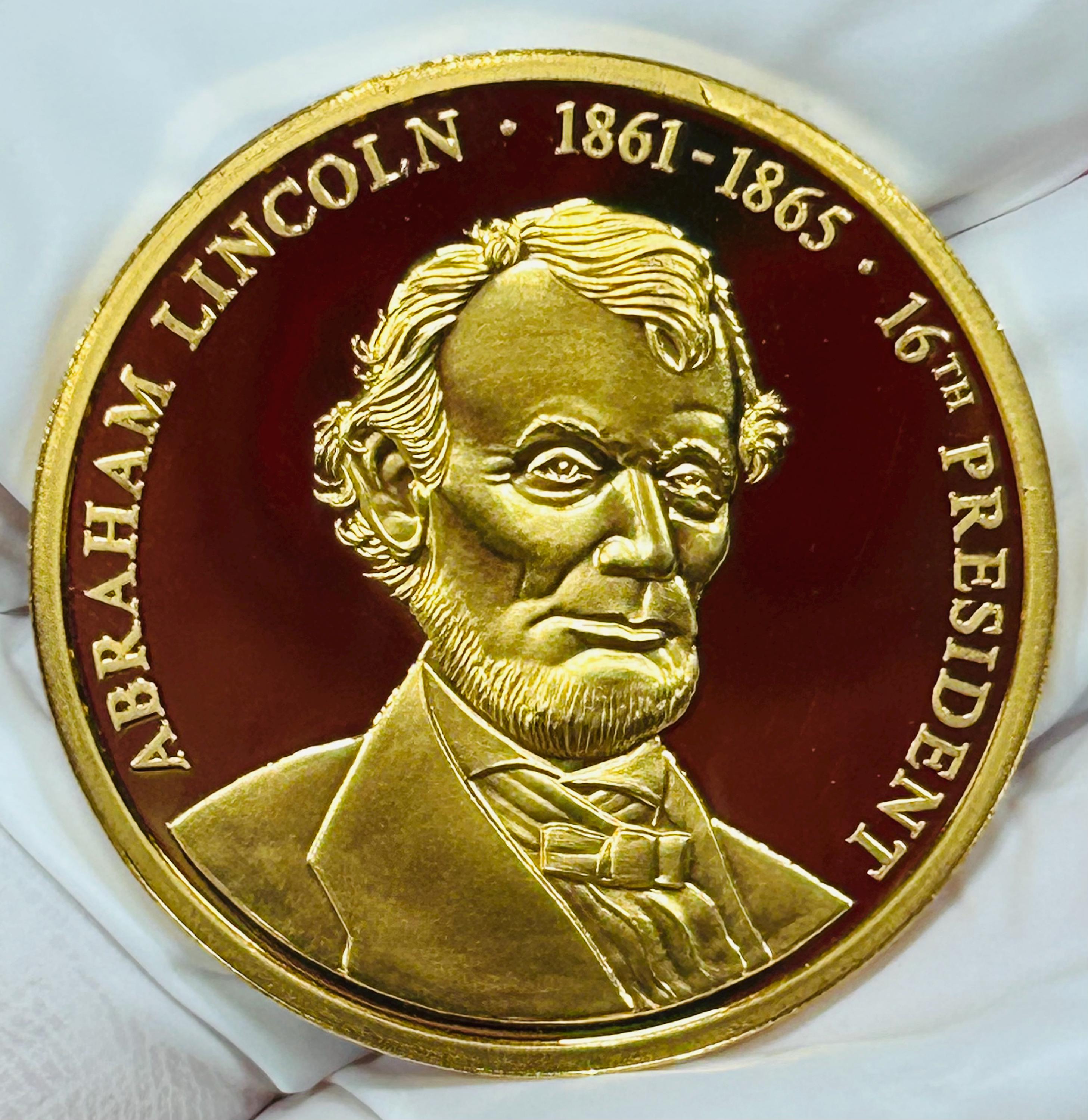 アブラハムリンカーン　メダル　ヴィンテージ Abraham Lincoln February 12, 1809 - April 14, 1865