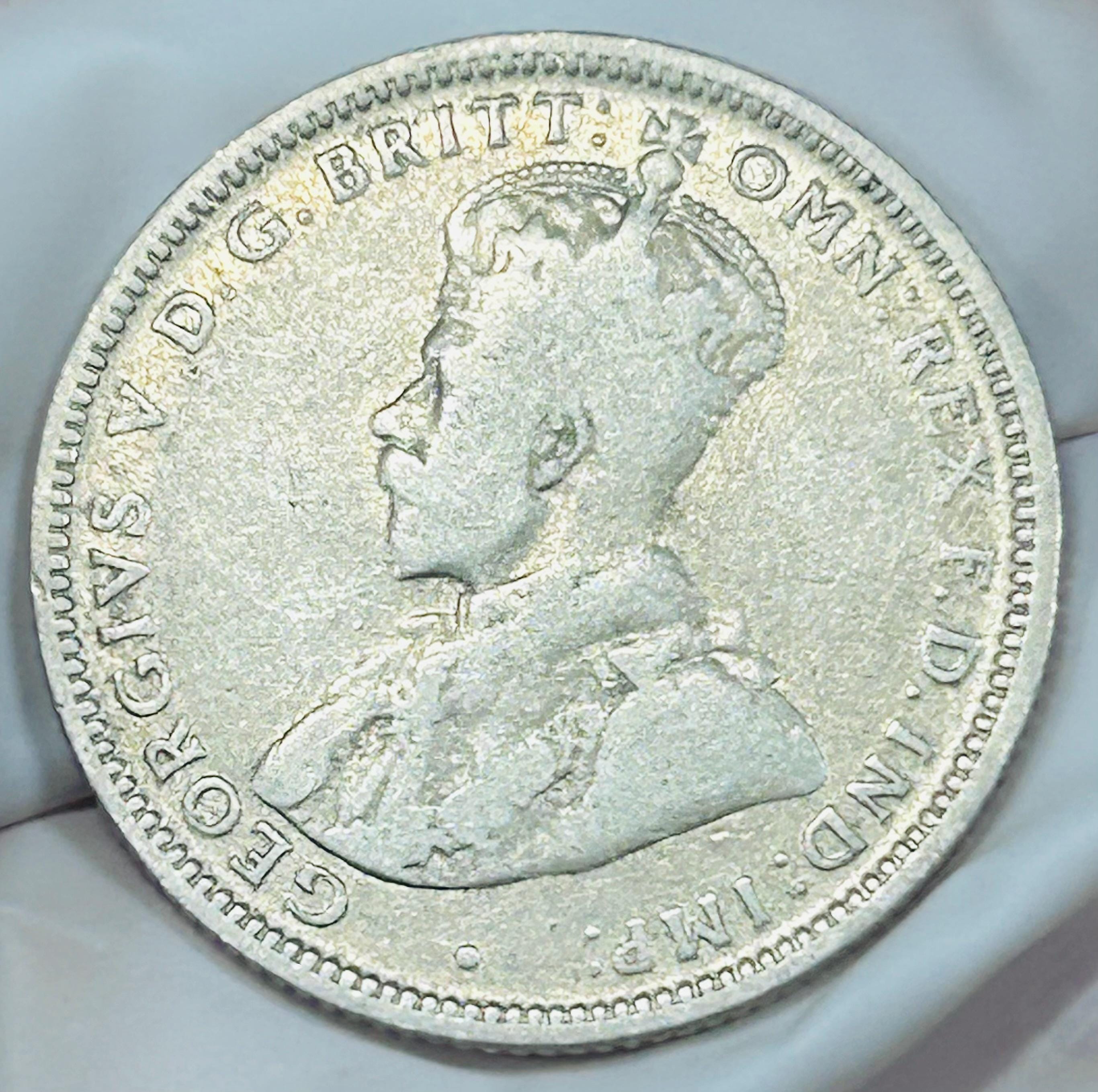 オーストラリア銀貨 1911年 オーストラリア 1シリング銀貨 – ヴィンテージ ジョージ5世