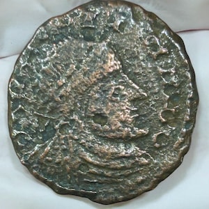 Barbarous Imitation 318–320 AD Roman Empire Follis – Constantinus I - Ancient Bronze Coin – Two Victories