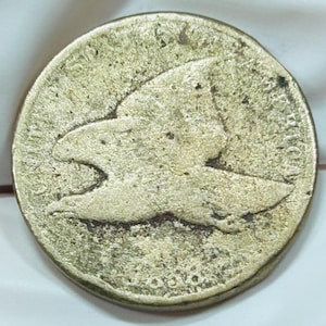 1858 Flying Eagle Cent: Vintage US First Small Cent Coin