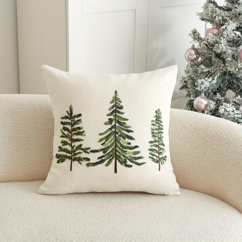 Coussin Déco Noël En Forme De Sapin – Peluche Douce, 35 Cm – Parfait Pour Décorer Canapé, Maison, Fêtes – Lavable, Couleur Vive - 2