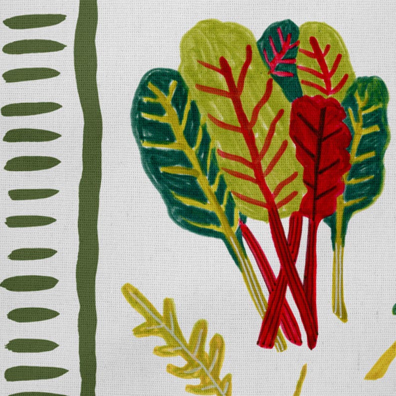 Heather Miller Vegetable Garden Cloth Napkin - Thumbnail 5