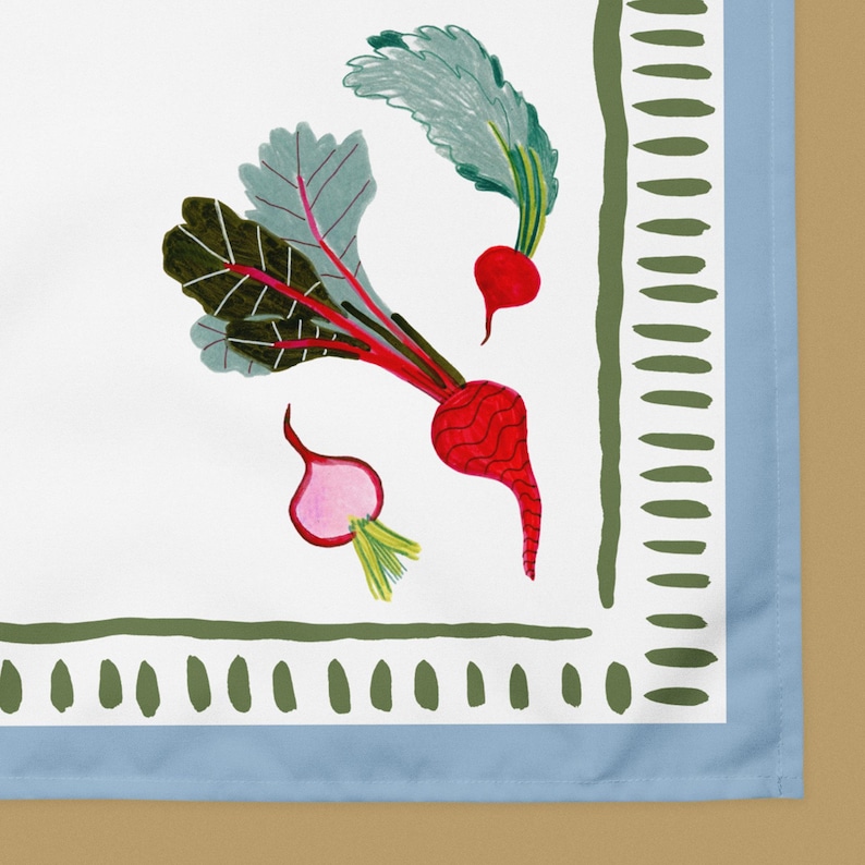 Heather Miller Vegetable Garden Cloth Napkin - Thumbnail 4