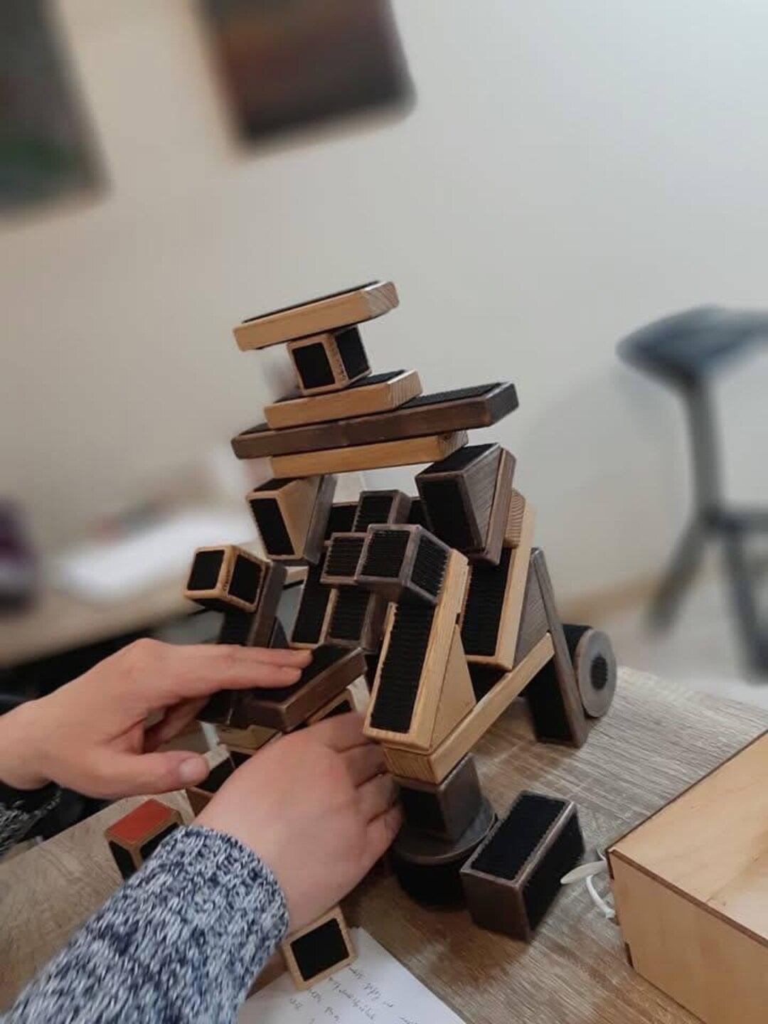 COKO Wooden Building Blocks Set: Natural Wood Construction Toy - Etsy