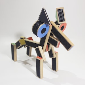 Wooden Building Blocks Set – Construction Toy Kit for Kids, Toy Blocks for Creative Play, Wood Building Toy, Wooden Play Blocks & Set