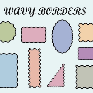 Wavy Border SVG Bundle: Decorative Edges for Cricut & Silhouette