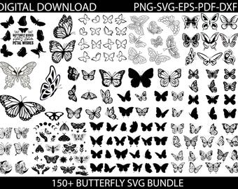 Butterfly SVG, Butterfly Bundle SVG Files, Butterfly SVG Layered, Butterfly Files for Cricut, Butterfly Clipart, Butterflies Svg, Silhouette