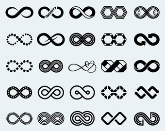 Paquete de archivos SVG Amor Infinito: Corazón, San Valentín, Diseño para Siempre (Descarga digital)