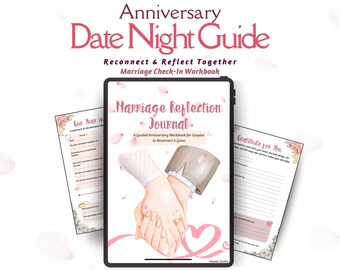 Anniversary Date Night Guide – Marriage Reflection Workbook for Couples (PDF)