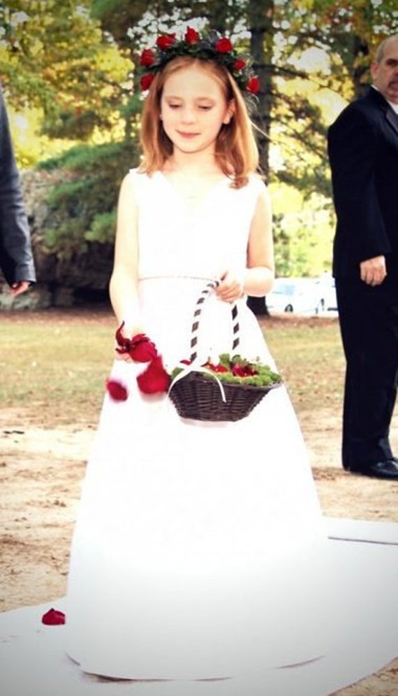 older flower girl dress