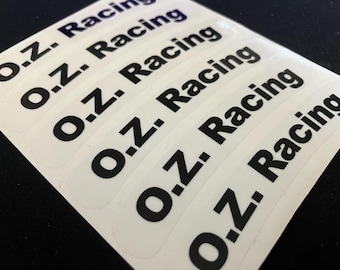 OZ Racing Replacement Wheel Decals for Lamborghini Jalpa, Countach as well as Lotus Elan, Esprit, Esprit Turbo & Esprit SE rims
