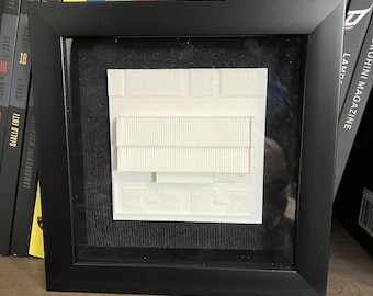 1963 Automobili Lamborghini Factory 3D Print in 7x7x1.6" Frame