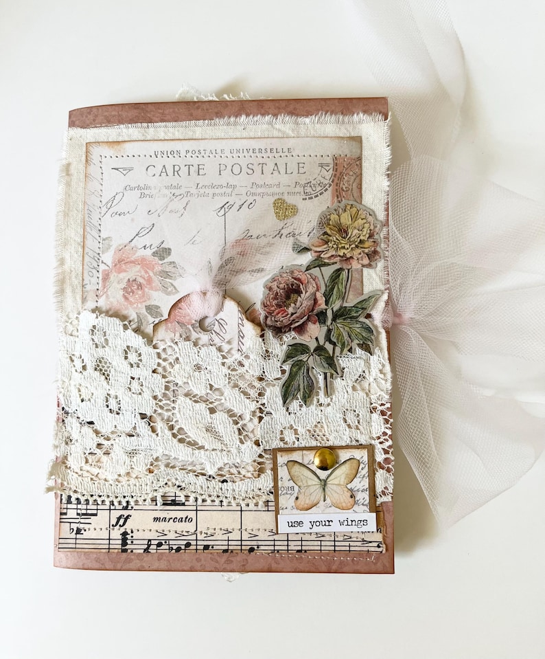Vintage French Style Junk Journal Kit With Journals and Ephemera - Etsy