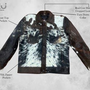 Cowhide Cropped Cowboy Jacket: Hair-On-Hide Western Outerwear