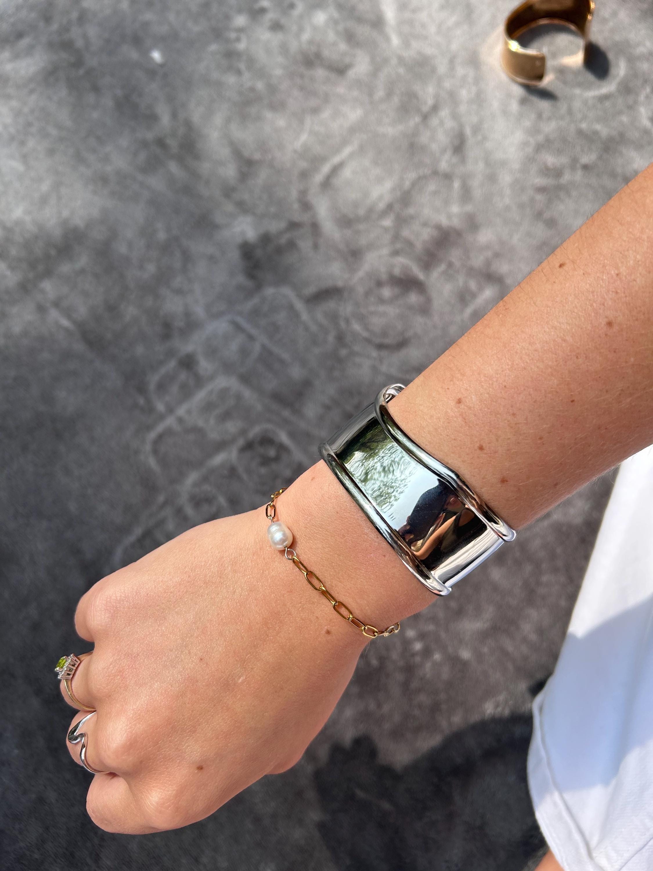 アクセサリー Sterling Silver Large Bone Cuff Vintage Elsa Peretti Bone Cuff Bracelet - Etsy
