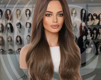 24-inch Straight Small Lace Front Wig | Dark Brown or  display picture 2