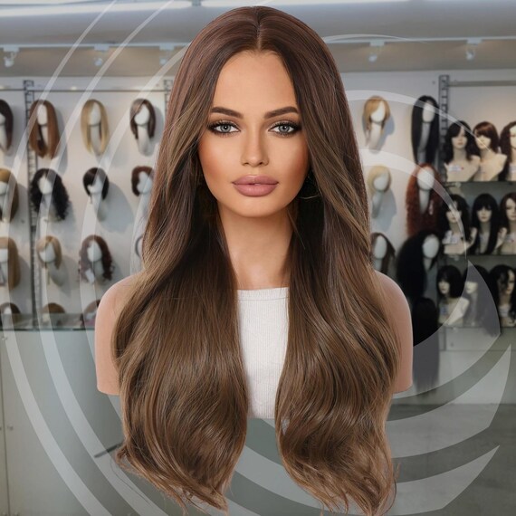 Brown LaceFront Wig 24-26 inches!! 24 26 28 inch Vietnamese 250 Density Human Hair Lace Frontal  main image 4