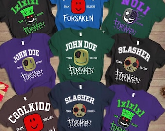 Custom Forsaken Shirt, Forsaken Characters Shirt, Video Game Lover, Team C00lkidd Shirt, Slasher, John Doe Gamer Gift