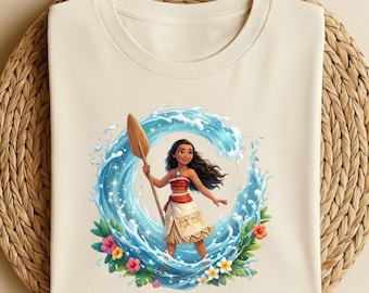 Disney Moana Birthday Shirt, Personalized Disney Birthday Tee, Moana Birthday Girl Shirt, WDW Birthday Trip Sweater, Disney Moana Sweatshirt