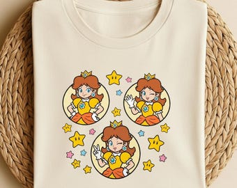 Super Mario Princess Daisy Shirt,Princess Daisy Star Shirt,Super Mario Shirt,Super Mario Nintendo Shirt, Mario Gift Shirt