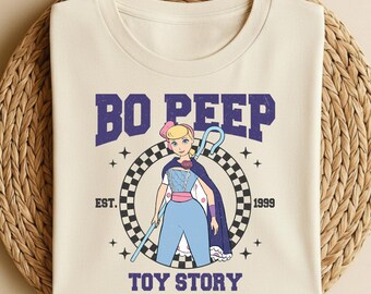 Bo Peep Retro Toy Story Shirt, Matching Family Disney Shirts, Disney Group Shirts, Toy Story Birthday Shirts, Woody Buzz Jessie Alien