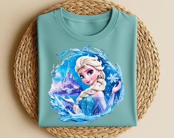 Disney Princess Elsa Bow Shirts, Elsa Shirt, Frozen Shirts, Disney Girls Trip, Disney World Shirts, Disneyland Shirt, Frozen coquette