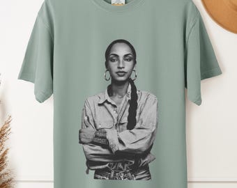 Sade Adu Shirt, Retro Pop Music Tour Tee