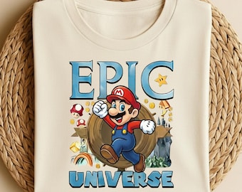 Super Mario Epic Universe Shirt, Mario Shirt, Super Mario Family Shirt, Super Mario Birthday Gift