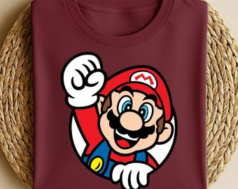 Retro Super Mario Shirt, Super Mario Family Shirt, Super Mario Character Shirt, Mario Birthday Party Shirt, Mario & Friends Party Shirt