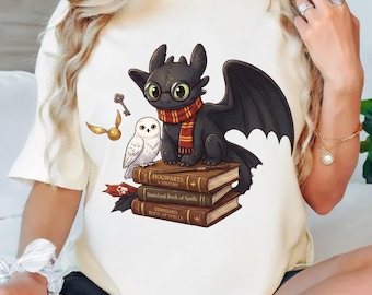 Camiseta de Desdentado, Camiseta de Desdentado y Furia Nocturna, Camiseta de Cómo Entrenar a un Dragón, Regalo de Cumpleaños de Desdentado