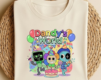 Youth Gaming Hoodie, Dandy’s World Shirt, Cute Game Character Shirt, Game Cartoon Hoodie, Sprunki Kids Hoodie, Toddler Gamer Hoodie